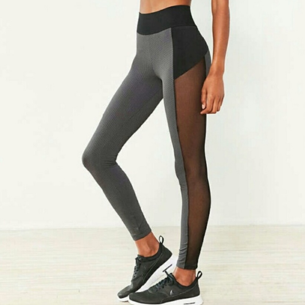 Blue Life Cut It Out Leggings with mesh